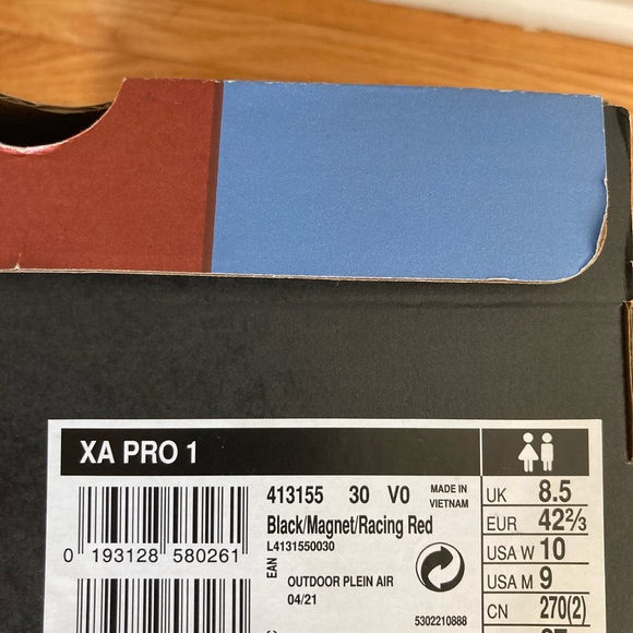 Salomon XA Pro shoes. Size 9. - Picture 2 of 3